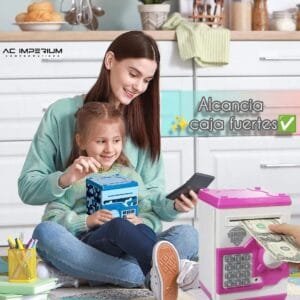 Alcancia tipo caja fuerte