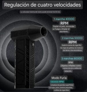 Soplador de aire comprimido limpieza